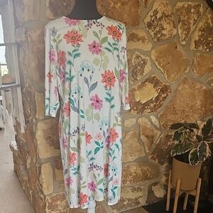 J.Jill Floral‎ Print Lightweight Dress Sz M